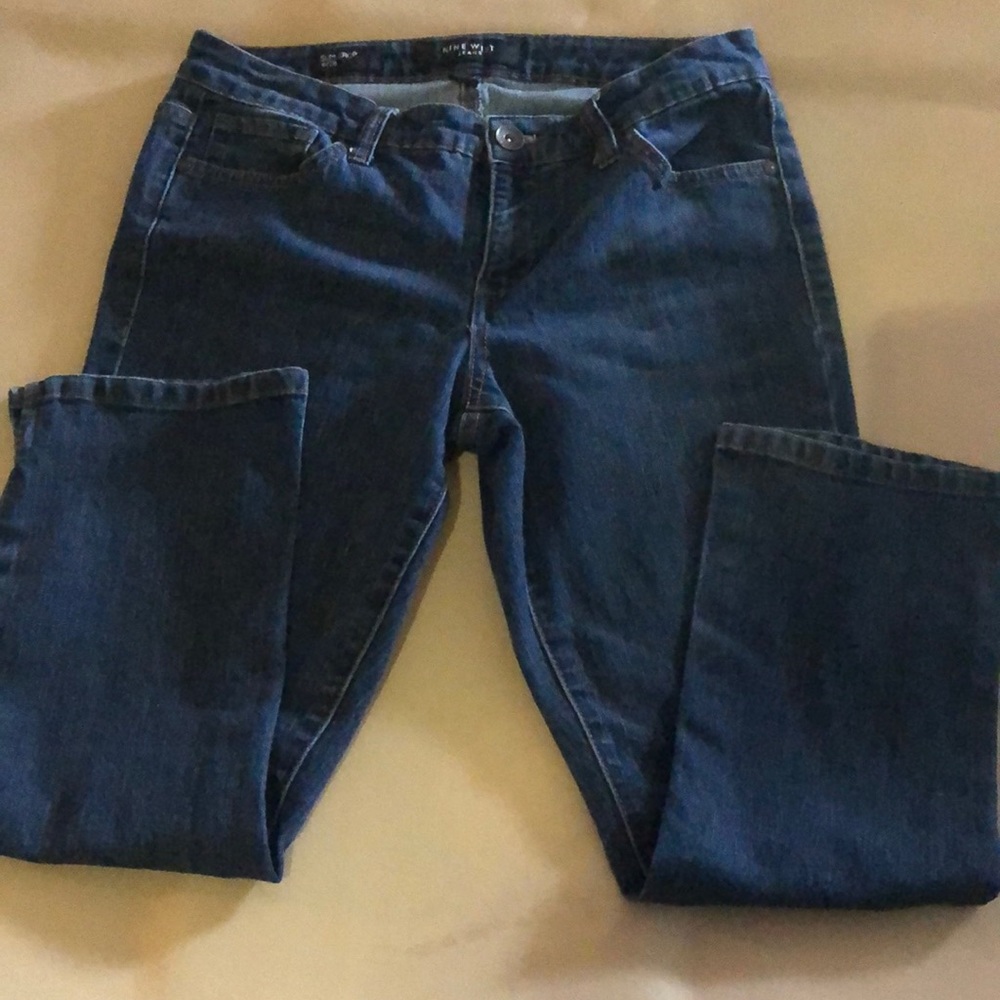 PRE-WORN NINE WEST JEANS SLIM CROP SIZE 6/28